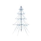 Kaemingk Lumineo LED Tree Metal Christmas Light-Up 8 Function Twinkle Effect - Outdoor - Cool White - H 200cm - 420 LED