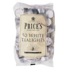 Price's Candles White Tealights - Pack of 50