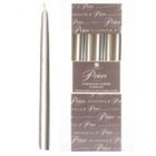 Price's Candles Venetian 10" Candle - Silver - Pack of 10