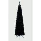 Premier Pencil Pine Black Christmas Tree - 2m