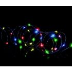 Pin Wire LED Timer Lights - 50 Bulb Multi Coloured