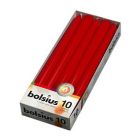 Bolsius Christmas Tapered Candles Red - Pack of 10 