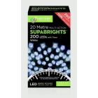 Premier Multi Action Supabrights With Timer 200 LED White/Green