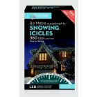 Premier Snowing Icicles With Timer Warm White 360 LED