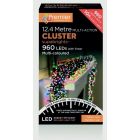 Premier Multi Action Cluster Brights With Timer 960 LED Multi/Green