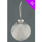 Davies Products Christmas Clear Lametta Bauble - 10cm Iridescent