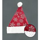 Davies Products Christmas Snowflake Velvet Hat - Red