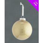 Davies Products Clear Lametta Christmas Tree Bauble - 10cm Champagne