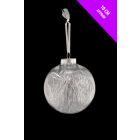 Davies Products Clear Lametta Bauble - 10cm - Silver