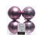 Shatterproof Plain Baubles - 10cm C/Lilac