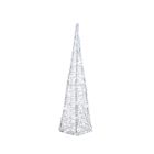 Kaemingk Christmas LED Acrylic Pyramid - 50 LEDs Cool White