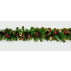 Premier Christmas Dressed Garland - 1.8m Gold