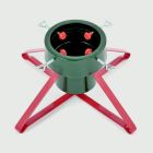 Real Tree Metal Stand - 46cm Green Red