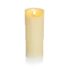 Premier Melted Flicker Candle 23x9cm - Cream