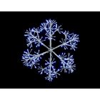 Silver Starburst Snowflake - 60cm With 300 LEDs