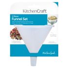 KitchenCraft - Plastic Food Funnel - 3 Piece