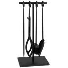 Hearth & Home - Black Companion Set Rectangular Base 5 Piece - 18"