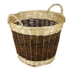 Hearth & Home Two Tone Log Basket - 48cm