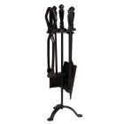 Hearth & Home - Black Companion Temple Set 5 Piece - 24"