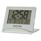 Acctim Mini Flip II Travel LCD Alarm Clock - Grey