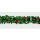 Premier Christmas Dressed Garland 1.8m Silver