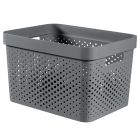 Curver Recycled Infinity Dots Box - 17L - Dark Grey
