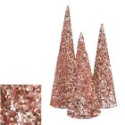 Davies Products Sequin Cones Christmas Decoration - Blush