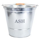 Manor - Ash Bucket With Lid - Galvanised