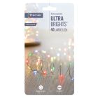 Premier 40 LED Indoor Ultrabrights - Multi Coloured /Silver Wire