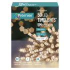 Premier 50 LED Multi Action Battery Operated Lights - Warm White