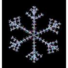 Premier Christmas Starburst Snowflake 1.5m White/Multi Coloured