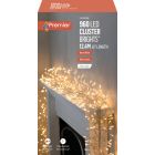 Premier Multi Action Cluster Brights With Timer 960 LED Warm White/Clear