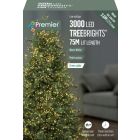 Premier Multi Action Treebrights With Timer 3000 LED White/Green