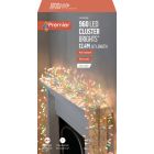 Premier Multi Action Cluster Brights With Timer 960 LED Multi/Clear