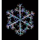 Premier 90cm Starburst Snowflake - White/Multi Coloured