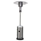 Lifestyle - Capri Patio Heater With Wheels - Stainless Steel - 12.5kw