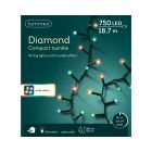 Kaemingk Diamond 750 LED Compact Twinkle Lights 1870cm Multi Coloured