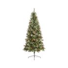 Kaemingk Ipswich Snowy Pine Christmas Tree 210cm Green & White