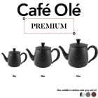 Café Ole Premium Teaware Tea Pot - 35oz - Black Granite