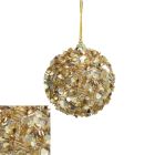 Davies Products Maxi Glitter Christmas Tree Bauble 8cm - Gold