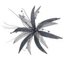 Davies Products Clip-On Super Flower Christmas Decoration - Graphite