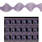 Davies Products 10cm Ruffle Ribbon Christmas Decoration - 2.7m Lilac