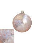 Davies Products Feather Christmas Tree Bauble 8cm - Rose