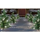 Premier 6 Mini Christmas Tree PathLights - White - 6 x 15 LED