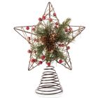 Premier Natural Woodland Star Topper 25cm