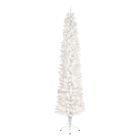 Premier Prelit White Pencil Pine Christmas Tree - 2m Warm White