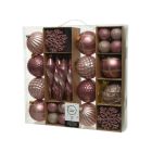 Kaemingk Christmas Mixbox Shatterproof Baubles 8cm Pink 50 piece set