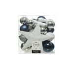 Kaemingk Christmas Shatterproof Baubles 8cm Assorted 33 piece set