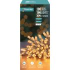 Premier Multi Action Battery Operated TIMELIGHTS™ 200 LED Vintage Gold/Clear Cable