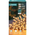 Premier 100 LED Multi Action Battery Operated TIMELIGHTS™ - Vintage Gold/Clear Cable